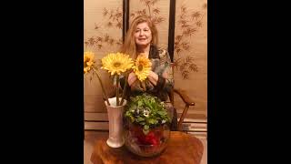 Miriam and flowers