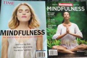 magazine covers with headline stating MINDFULNESS